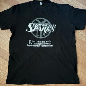 Los Angeles Sparks “Take Action” Large Black WNBA T-Shirt